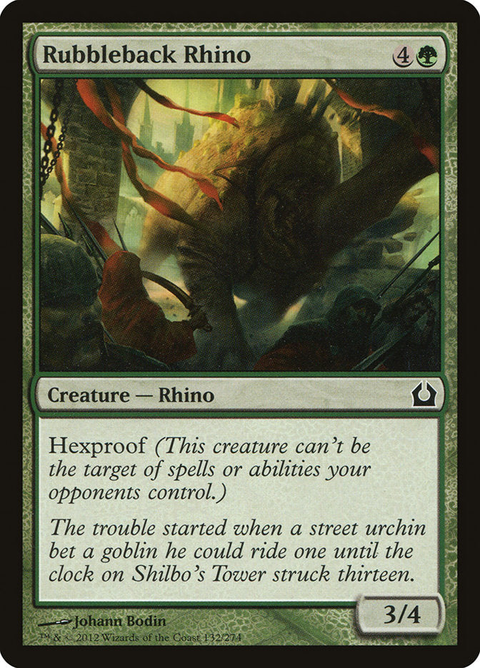 Rubbleback Rhino [Return to Ravnica] | Card Merchant Takapuna