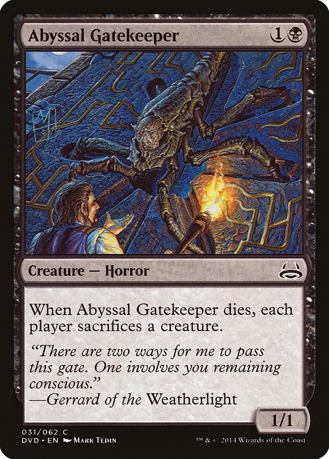 Abyssal Gatekeeper (Divine vs. Demonic) [Duel Decks Anthology] | Card Merchant Takapuna