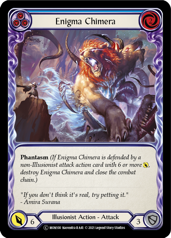 Enigma Chimera (Blue) [U-MON100] (Monarch Unlimited)  Unlimited Normal | Card Merchant Takapuna