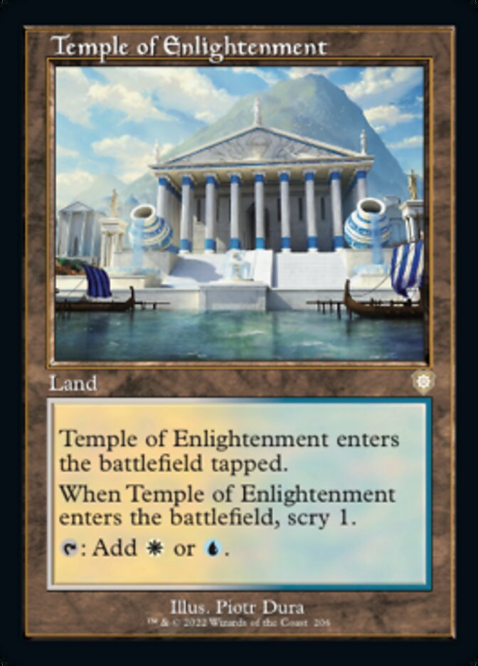 Temple of Enlightenment (Retro) [The Brothers' War Commander] | Card Merchant Takapuna