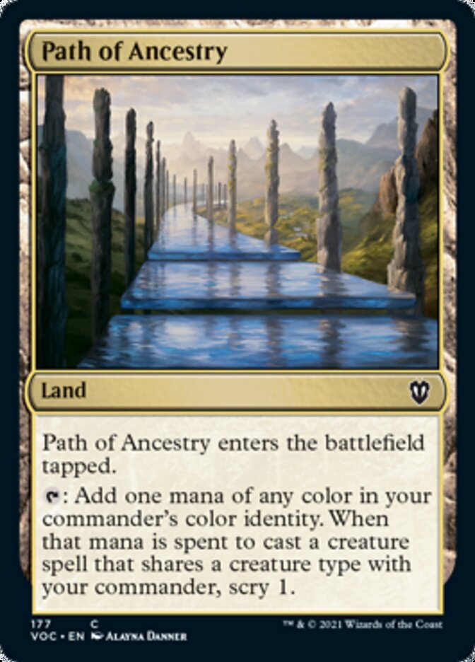 Path of Ancestry [Innistrad: Crimson Vow Commander] | Card Merchant Takapuna