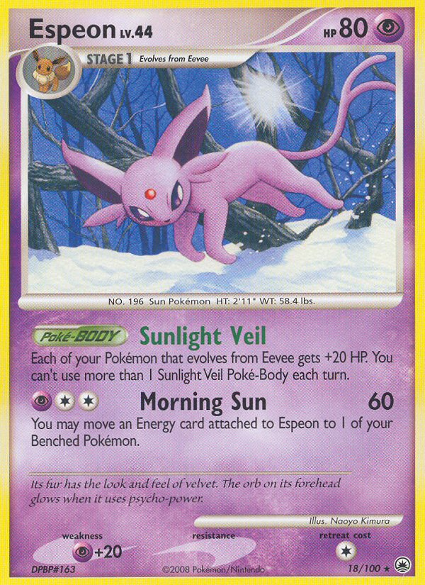 Espeon (18/100) [Diamond & Pearl: Majestic Dawn] | Card Merchant Takapuna