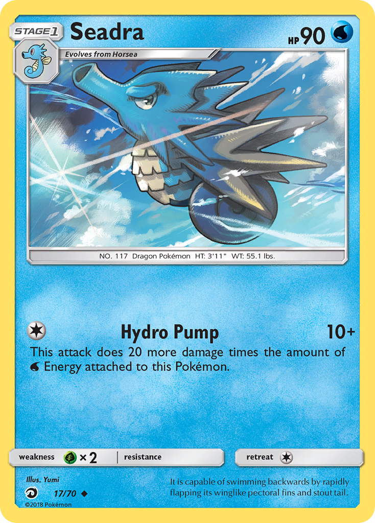 Seadra (17/70) [Sun & Moon: Dragon Majesty] | Card Merchant Takapuna