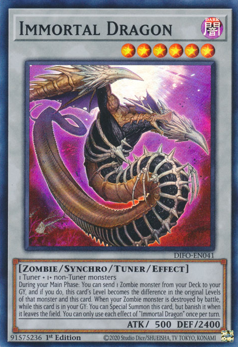 Immortal Dragon [DIFO-EN041] Super Rare | Card Merchant Takapuna