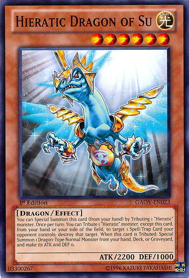 Hieratic Dragon of Su [GAOV-EN023] Common | Card Merchant Takapuna