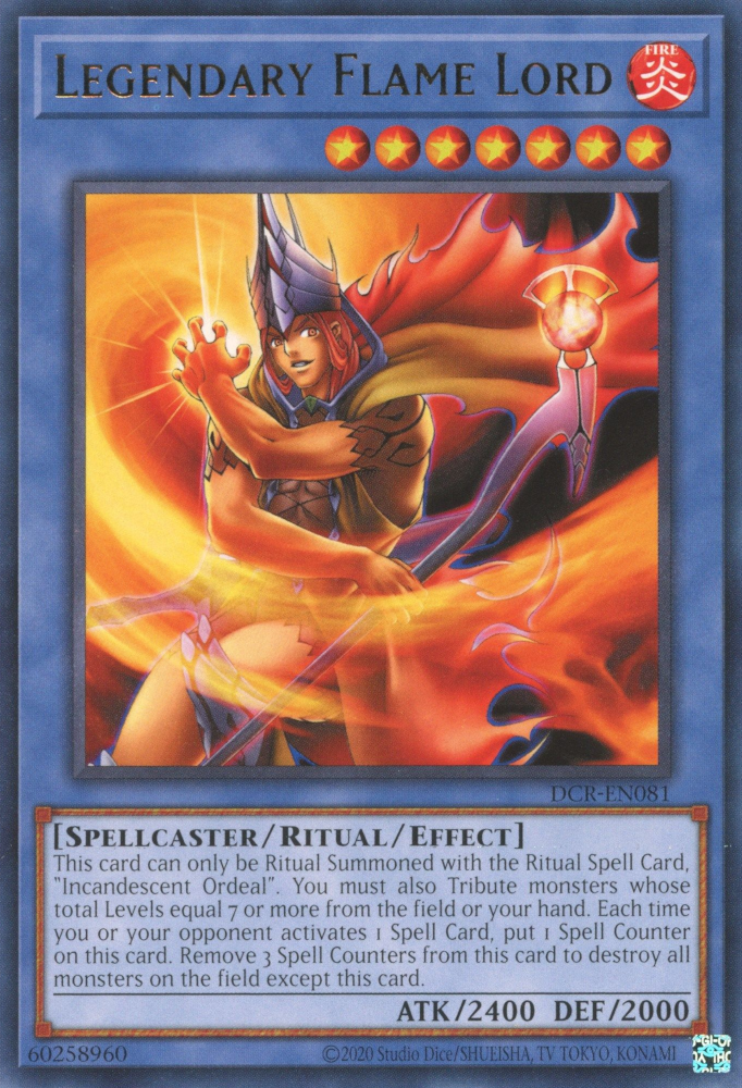 Legendary Flame Lord [DCR-EN081] Rare | Card Merchant Takapuna