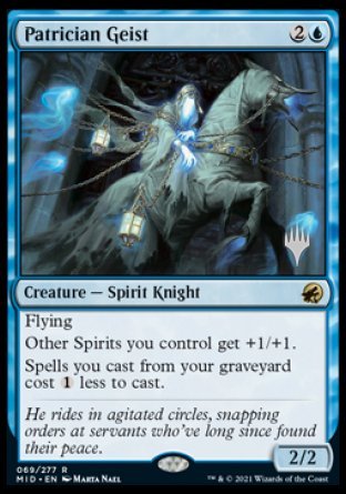 Patrician Geist (Promo Pack) [Innistrad: Midnight Hunt Promos] | Card Merchant Takapuna