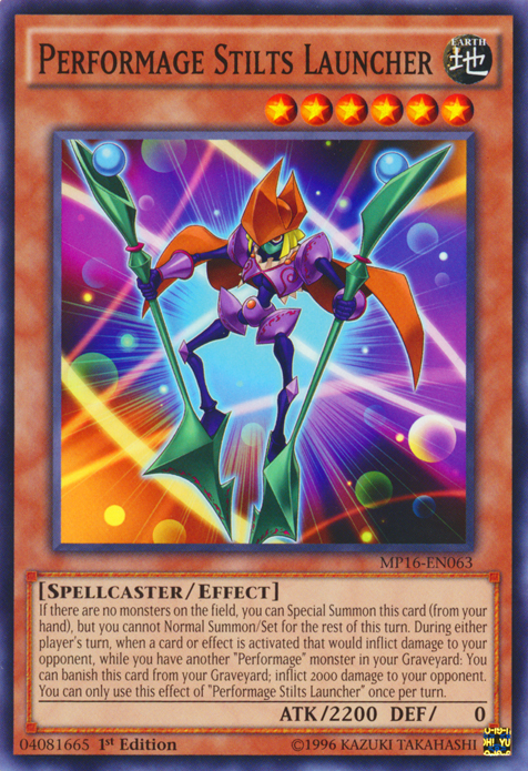 Performage Stilts Launcher [MP16-EN063] Common | Card Merchant Takapuna