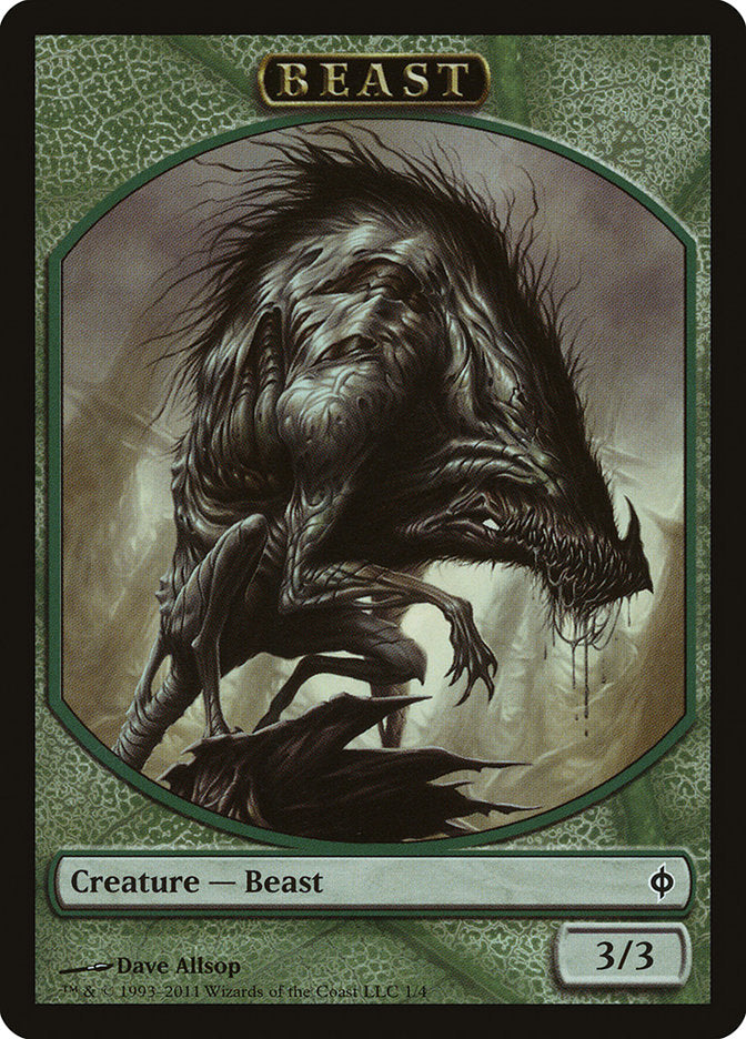 Beast Token [New Phyrexia Tokens] | Card Merchant Takapuna