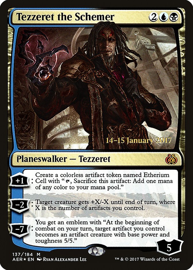 Tezzeret the Schemer [Aether Revolt Prerelease Promos] | Card Merchant Takapuna