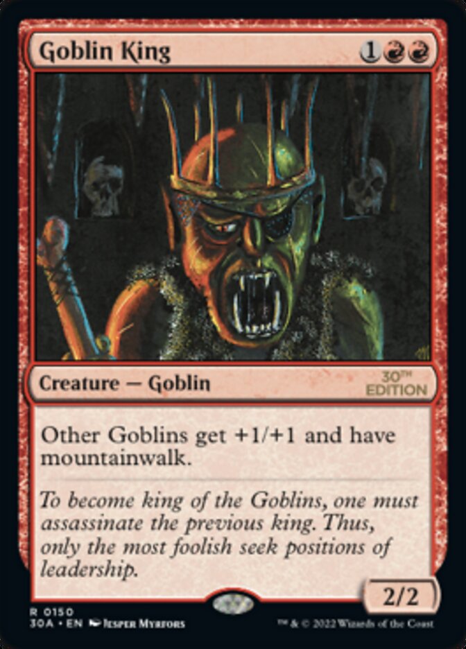 Goblin King [30th Anniversary Edition] | Card Merchant Takapuna