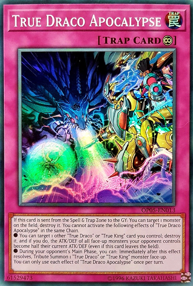 True Draco Apocalypse [OP05-EN013] Super Rare | Card Merchant Takapuna