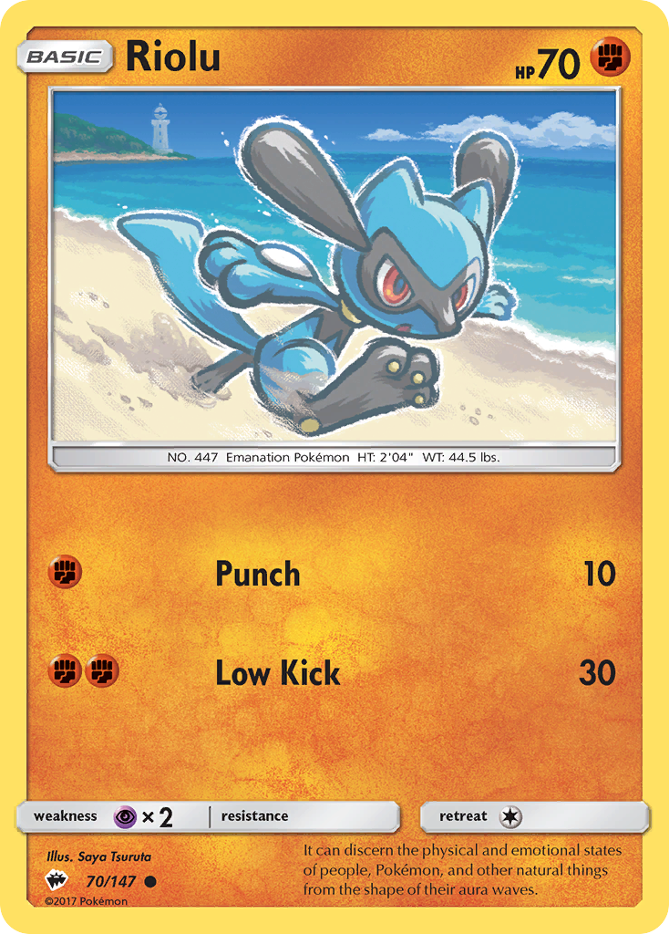 Riolu (70/147) [Sun & Moon: Burning Shadows] | Card Merchant Takapuna