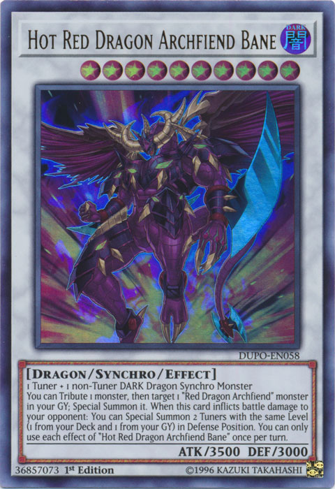 Hot Red Dragon Archfiend Bane [DUPO-EN058] Ultra Rare | Card Merchant Takapuna