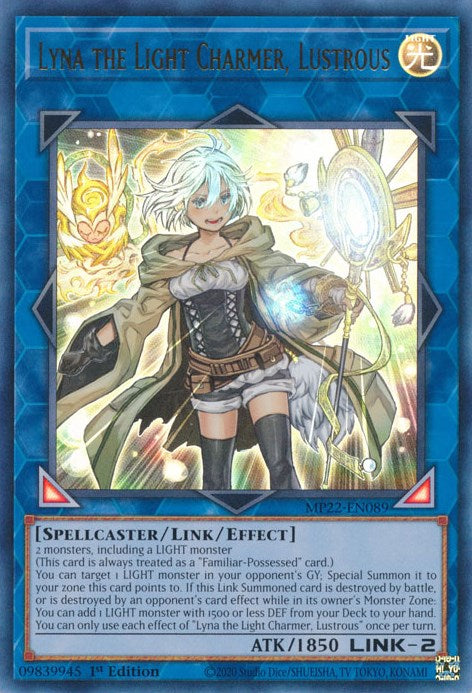 Lyna the Light Charmer, Lustrous [MP22-EN089] Ultra Rare | Card Merchant Takapuna