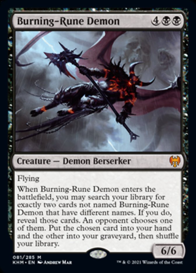 Burning-Rune Demon [Kaldheim] | Card Merchant Takapuna