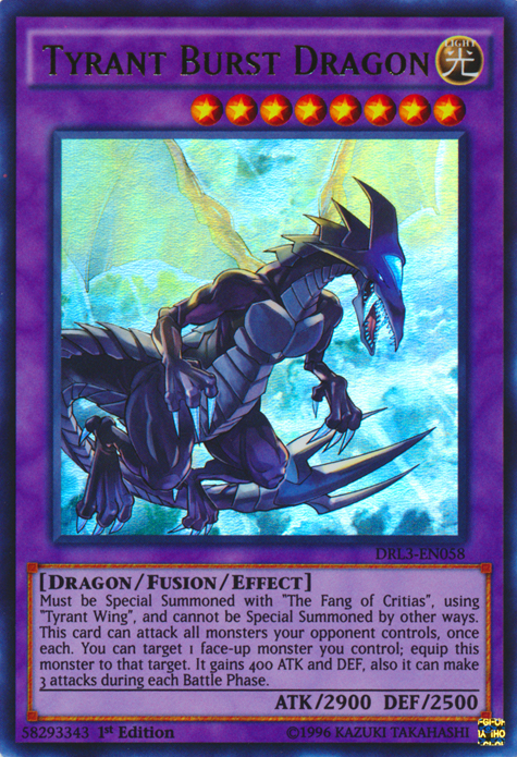 Tyrant Burst Dragon [DRL3-EN058] Ultra Rare | Card Merchant Takapuna