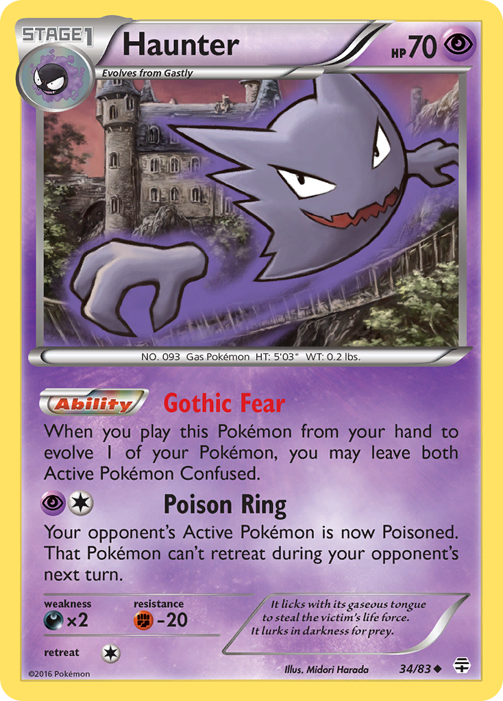 Haunter (34/83) [XY: Generations] | Card Merchant Takapuna