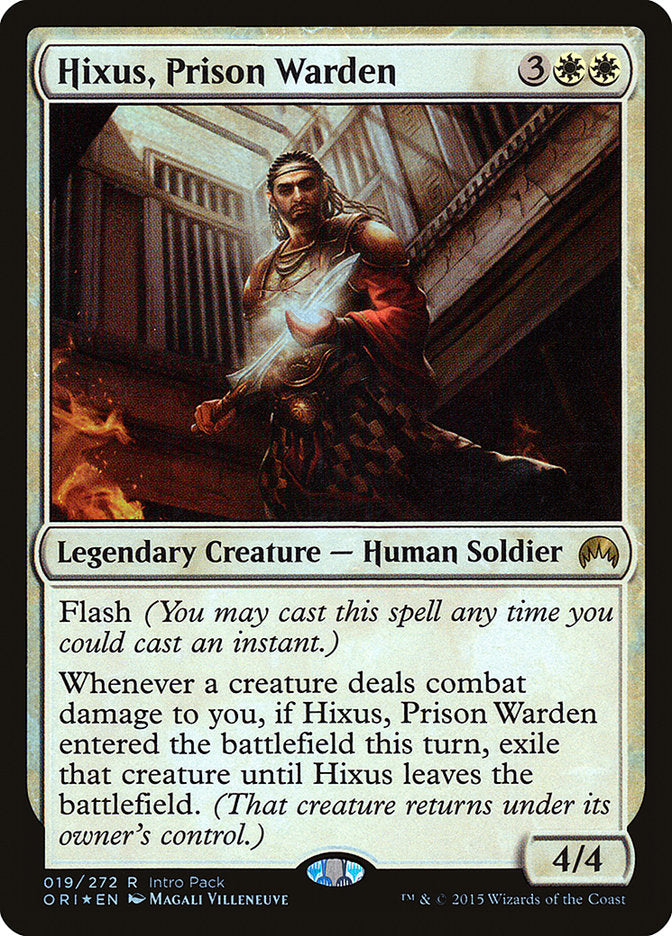 Hixus, Prison Warden (Intro Pack) [Magic Origins Promos] | Card Merchant Takapuna