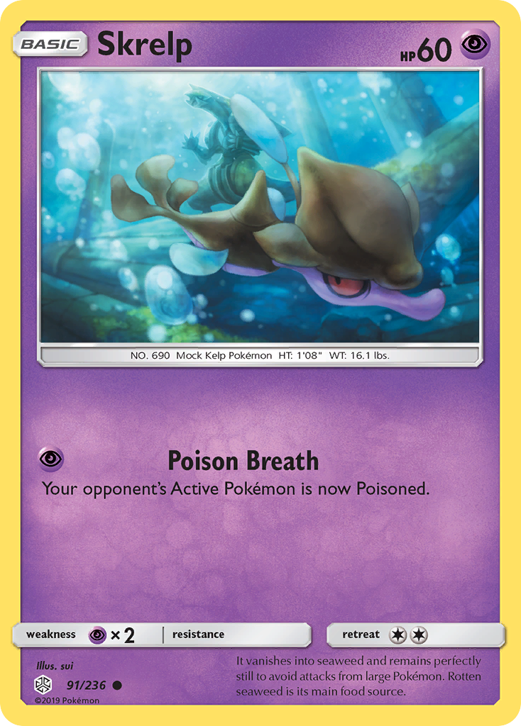 Skrelp (91/236) [Sun & Moon: Cosmic Eclipse] | Card Merchant Takapuna