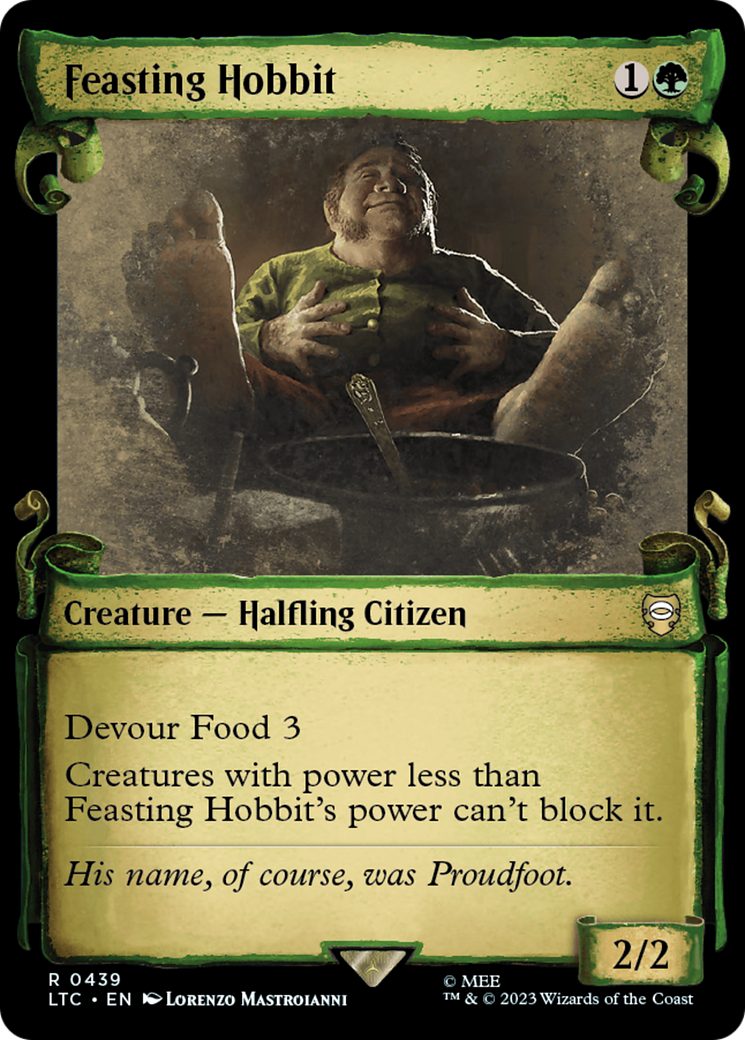 Feasting Hobbit [The Lord of the Rings: Tales of Middle-Earth Commander Showcase Scrolls] | Card Merchant Takapuna