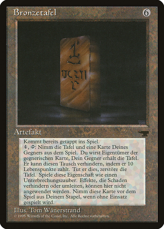 Bronze Tablet (German) - "Bronzetafel" [Renaissance] | Card Merchant Takapuna