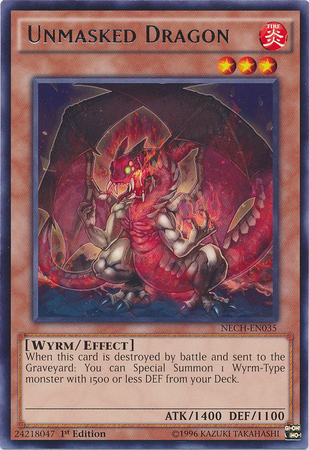 Unmasked Dragon [NECH-EN035] Rare | Card Merchant Takapuna