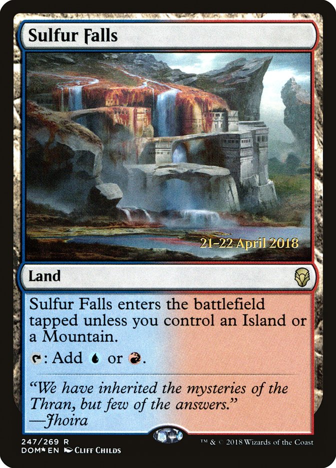 Sulfur Falls [Dominaria Prerelease Promos] | Card Merchant Takapuna