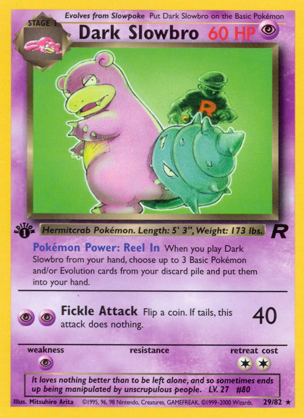 Dark Slowbro (29/82) [Team Rocket 1st Edition] | Card Merchant Takapuna