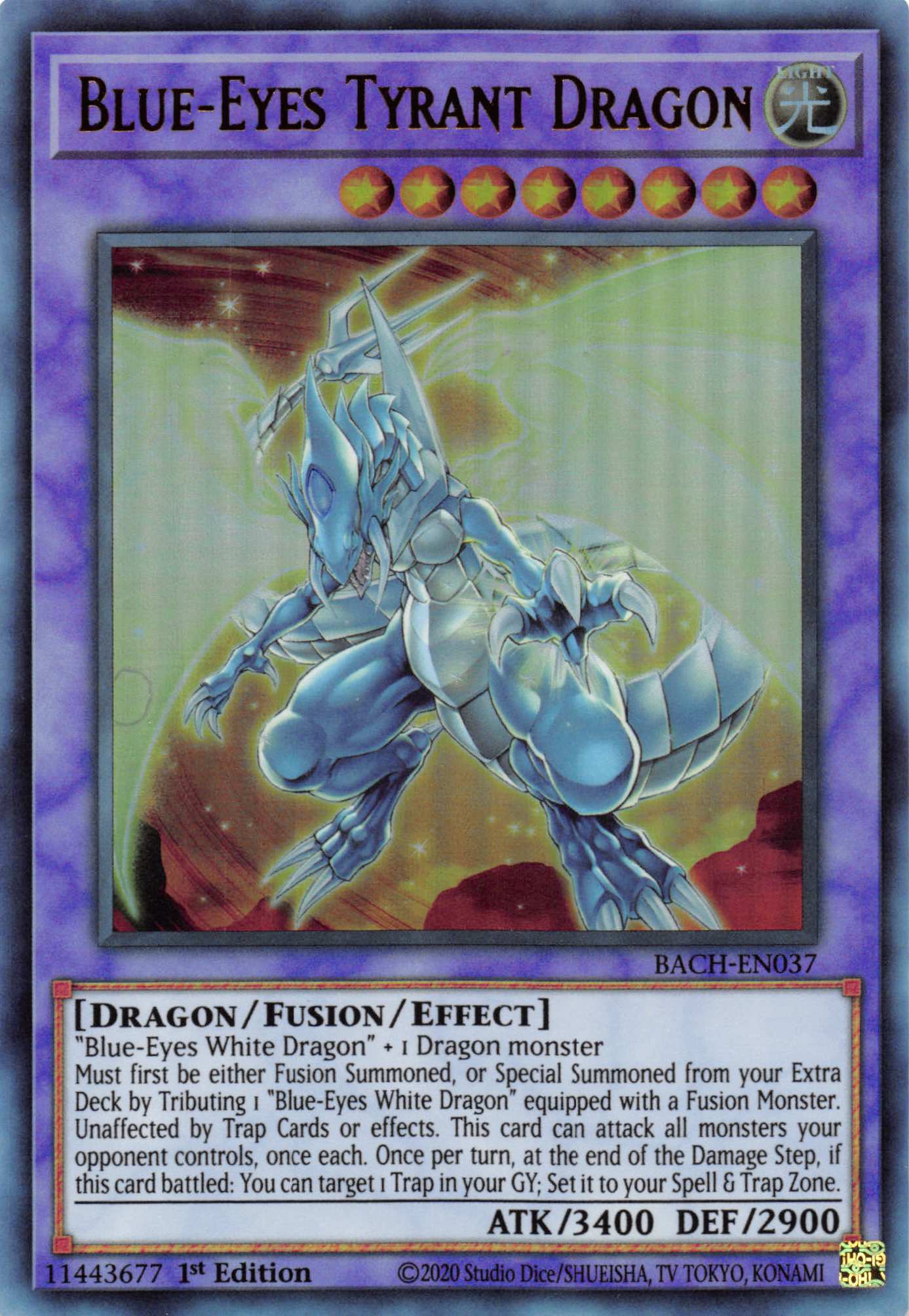 Blue-Eyes Tyrant Dragon [BACH-EN037] Ultra Rare | Card Merchant Takapuna