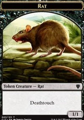 Rat // Cat Double-Sided Token [Commander 2017 Tokens] | Card Merchant Takapuna