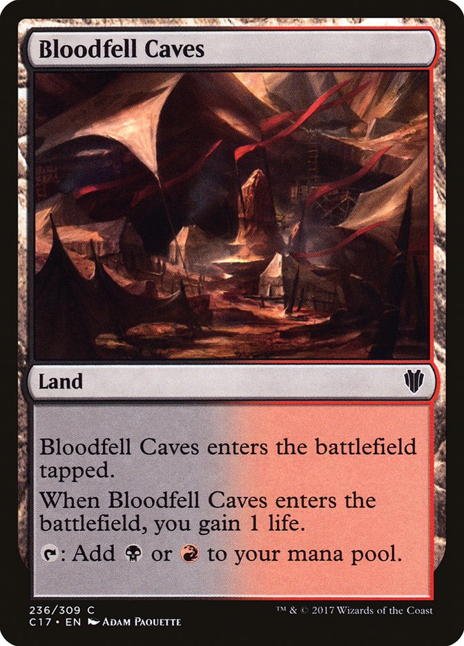 Bloodfell Caves [Commander 2017] | Card Merchant Takapuna