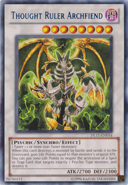 Thought Ruler Archfiend (Blue) [DL11-EN014] Rare | Card Merchant Takapuna