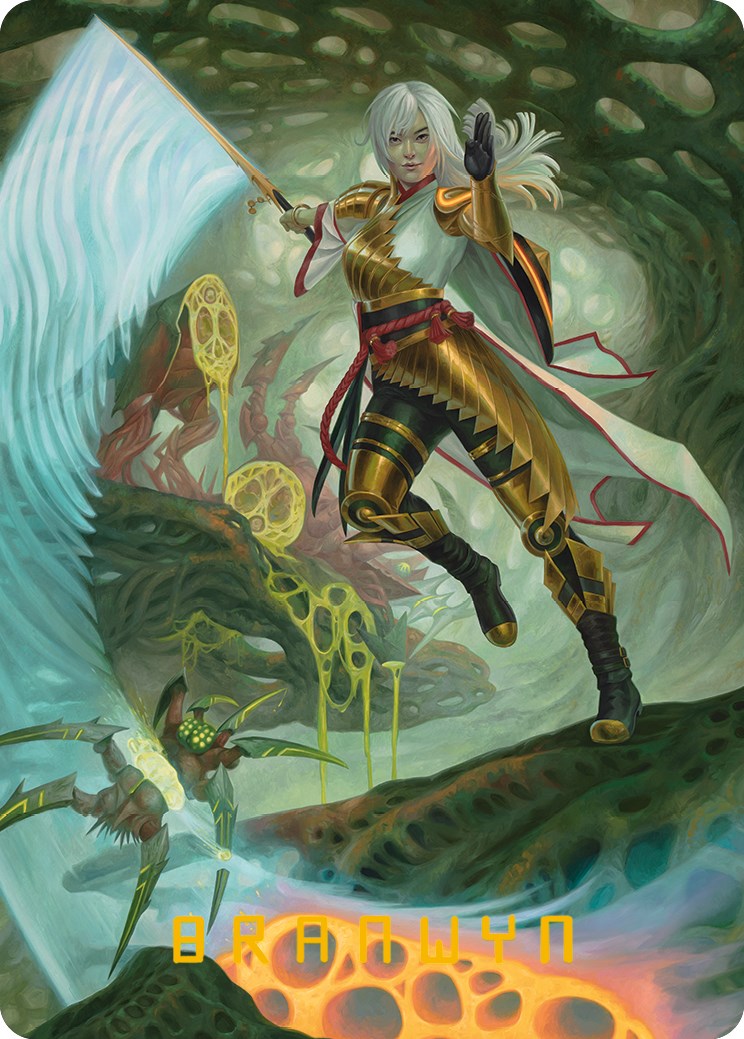 The Eternal Wanderer Art Card (Gold-Stamped Signature) [Phyrexia: All Will Be One Art Series] | Card Merchant Takapuna