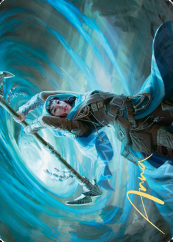 Sea Gate Stormcaller Art Card (Gold-Stamped Signature) [Zendikar Rising Art Series] | Card Merchant Takapuna