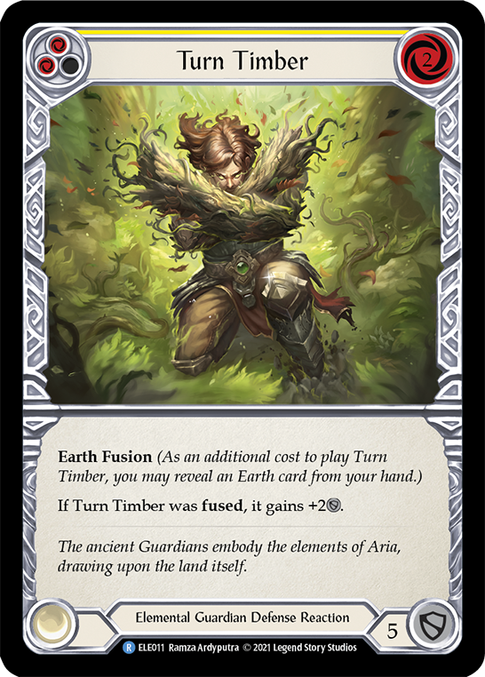 Turn Timber (Yellow) [ELE011] (Tales of Aria)  1st Edition Normal | Card Merchant Takapuna