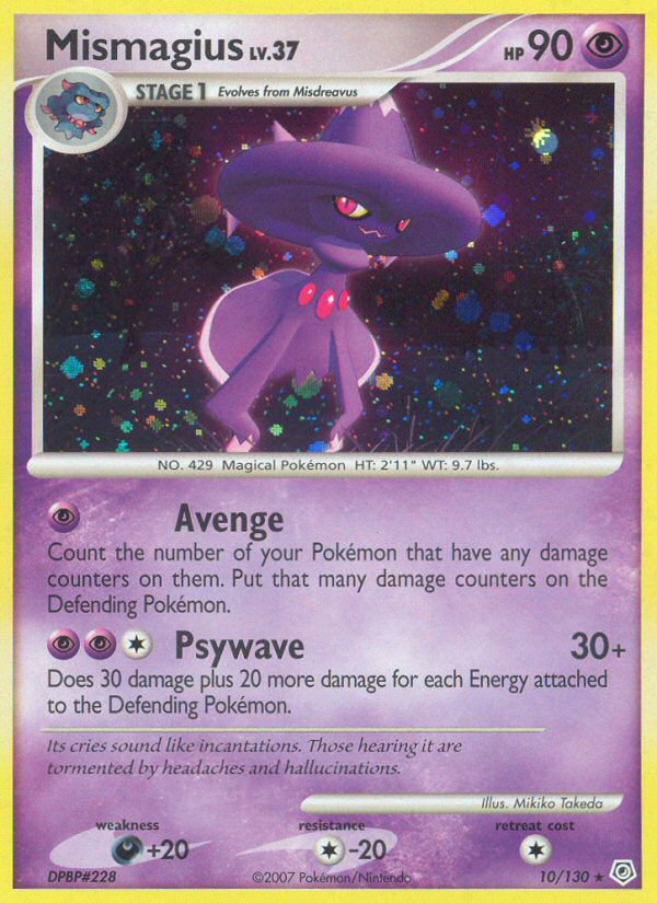 Mismagius (10/130) [Diamond & Pearl: Base Set] | Card Merchant Takapuna