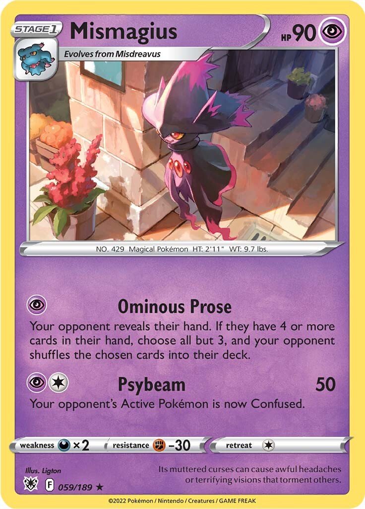 Mismagius (059/189) [Sword & Shield: Astral Radiance] | Card Merchant Takapuna