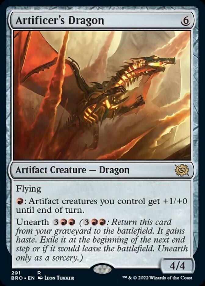 Artificer's Dragon [The Brothers' War] | Card Merchant Takapuna