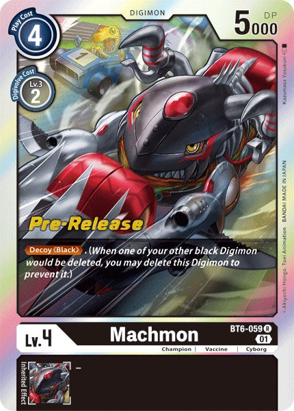 Machmon [BT6-059] [Double Diamond Pre-Release Cards] | Card Merchant Takapuna