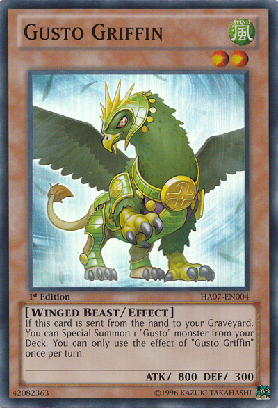 Gusto Griffin [HA07-EN004] Super Rare | Card Merchant Takapuna