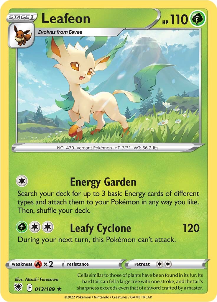 Leafeon (013/189) [Sword & Shield: Astral Radiance] | Card Merchant Takapuna