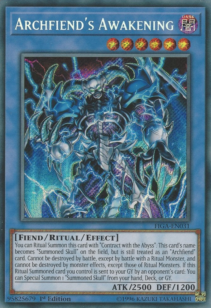 Archfiend's Awakening [FIGA-EN031] Secret Rare | Card Merchant Takapuna