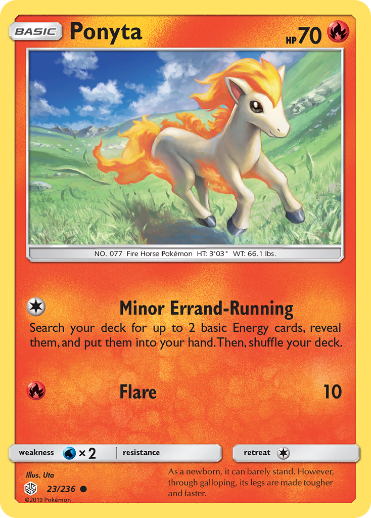 Ponyta (23/236) [Sun & Moon: Cosmic Eclipse] | Card Merchant Takapuna