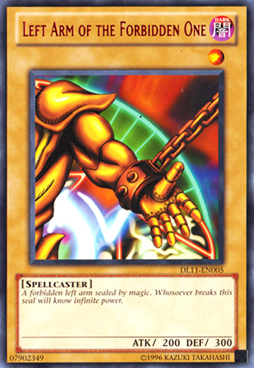 Left Arm of the Forbidden One (Red) [DL11-EN005] Rare | Card Merchant Takapuna