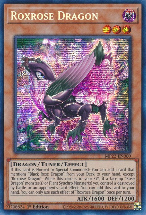 Roxrose Dragon [MP22-EN060] Prismatic Secret Rare | Card Merchant Takapuna