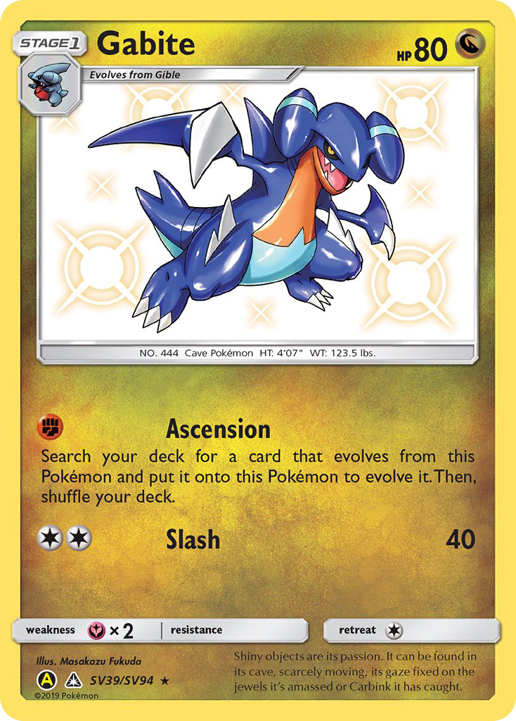 Gabite (SV39/SV94) [Sun & Moon: Hidden Fates - Shiny Vault] | Card Merchant Takapuna