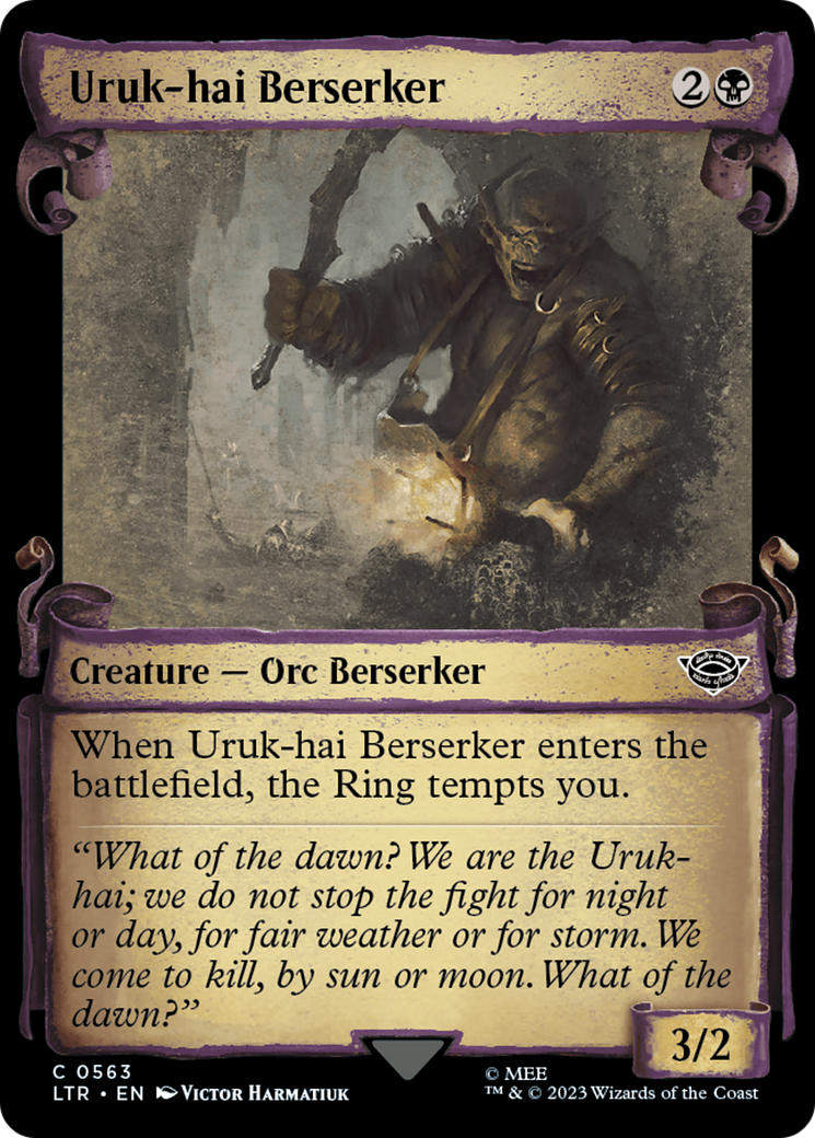 Uruk-hai Berserker [The Lord of the Rings: Tales of Middle-Earth Showcase Scrolls] | Card Merchant Takapuna