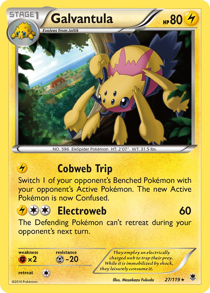 Galvantula(27/119) (Theme Deck Exclusive) [XY: Phantom Forces] | Card Merchant Takapuna