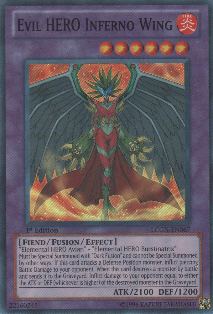 Evil HERO Inferno Wing [LCGX-EN067] Super Rare | Card Merchant Takapuna